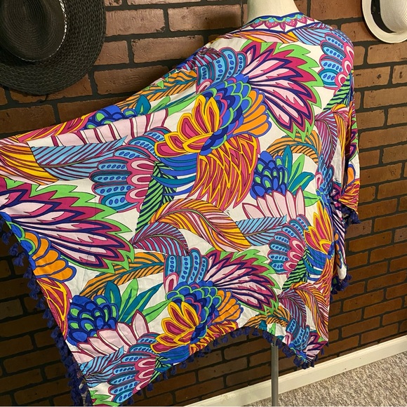 NWT Trina Turk Paradise Plume Kimono Cover Up - Picture 7 of 11